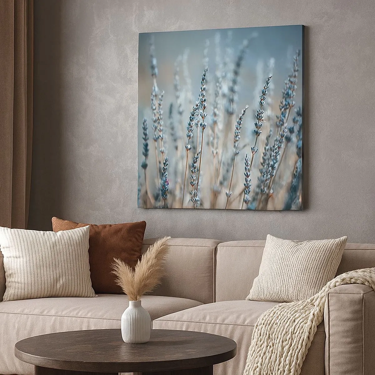 Canvastavla - Bild på duk - Doftande åkermark - 30x30 cm