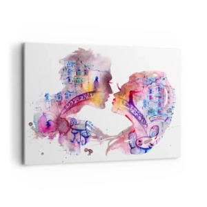 Canvastavla - Bild på duk - Suckarnas hemliga bro - 100x70 cm