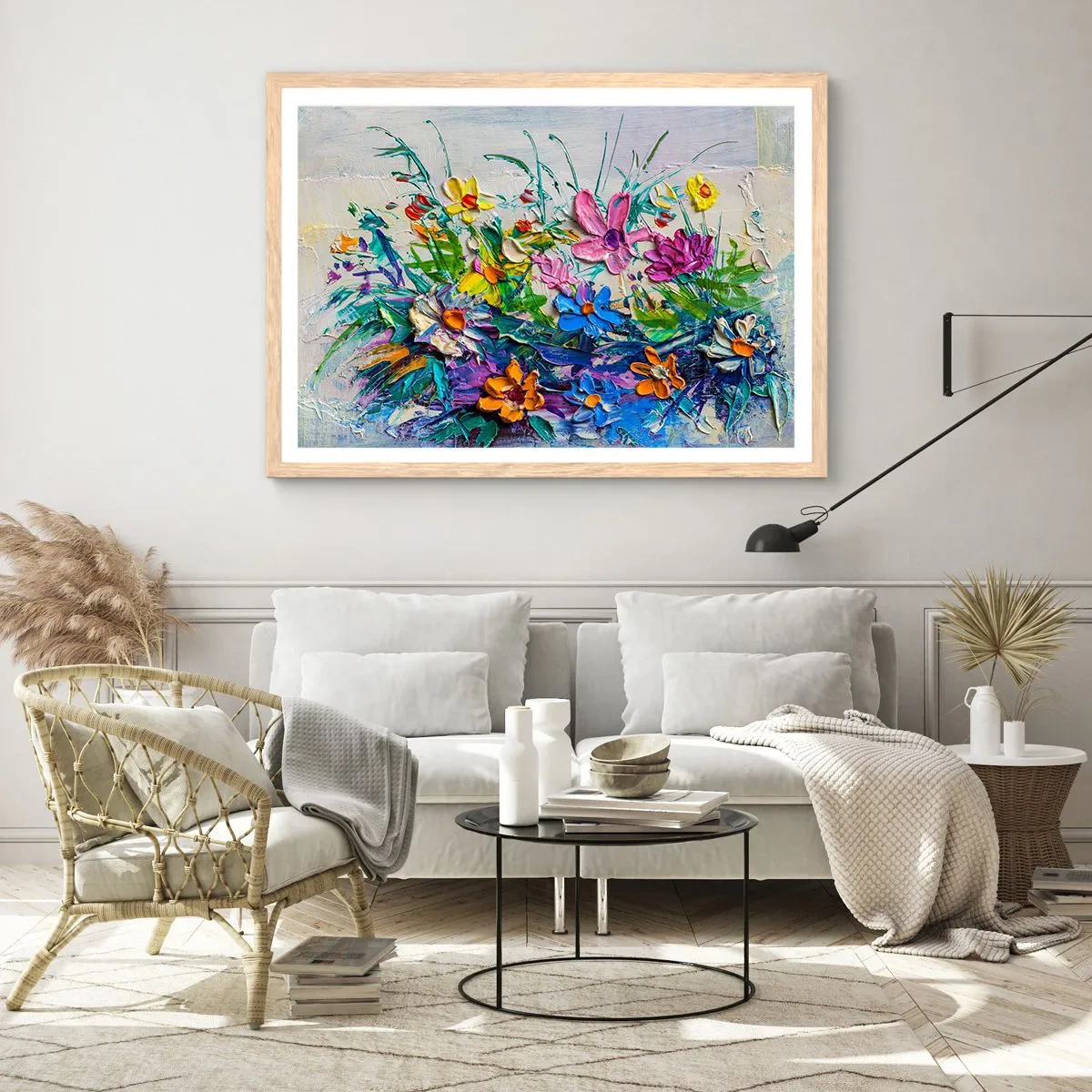 Affisch i ram av ljusek - Icke stilleben - 100x70 cm