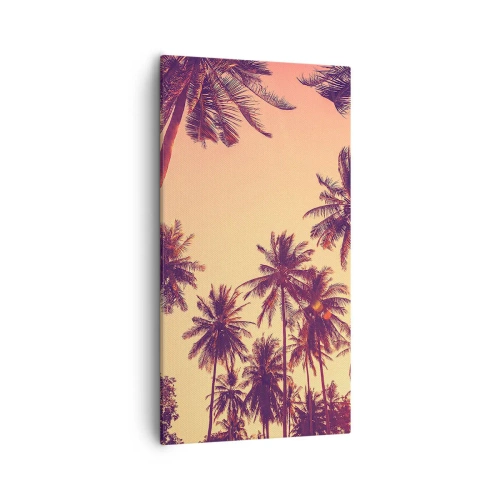 Canvastavla - Bild på duk - Tropisk variation - 55x100 cm
