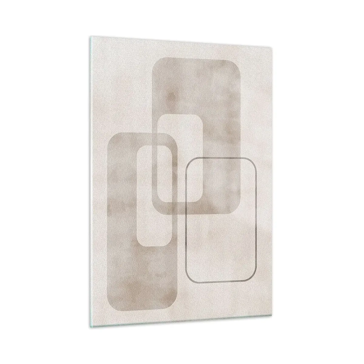 Glastavla - Bild på glas - Geometrisk fug - 50x70 cm