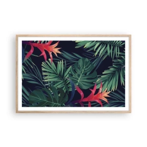 Affisch i ram av ljusek - Brinna i grönskan - 91x61 cm