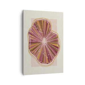 Canvastavla - Bild på duk - Strålande abstraktion - 70x100 cm