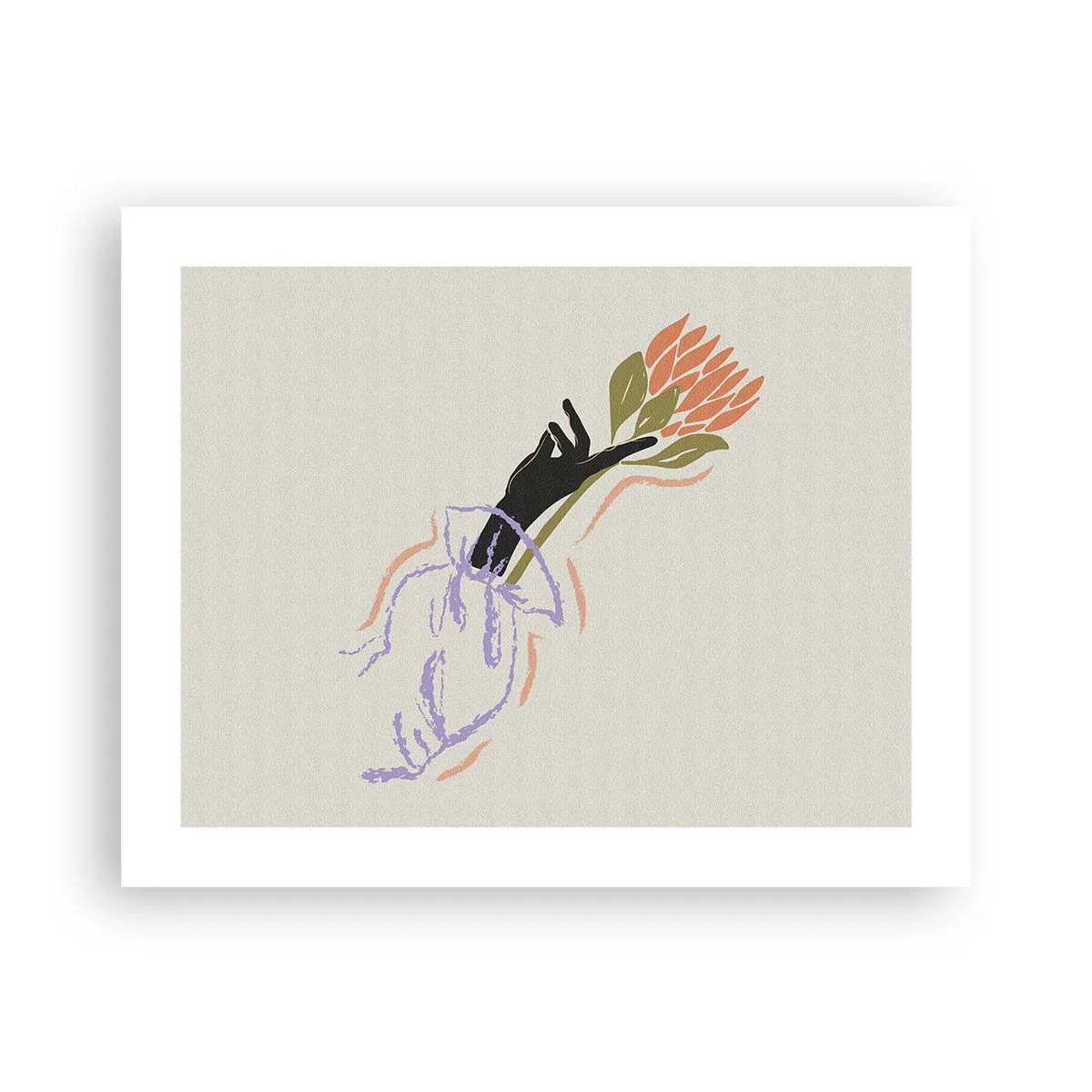 Affisch - En systerlig beröring - 50x40 cm