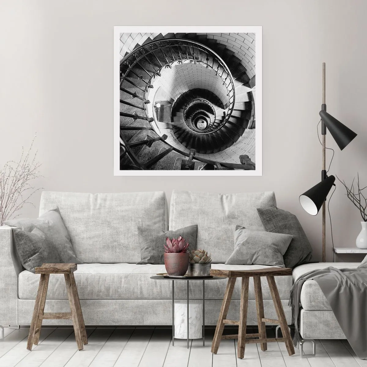 Affisch - Högre och högre - 50x50 cm