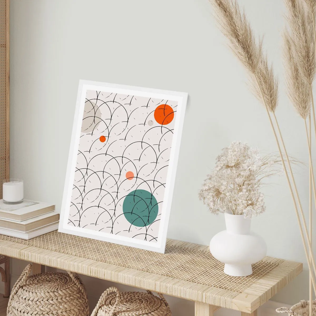 Affisch i vit ram - I popkonstens anda - 30x40 cm