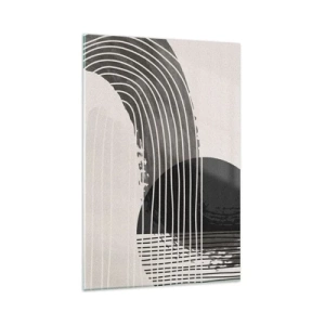 Glastavla - Bild på glas - Dit och tillbaka - 80x120 cm