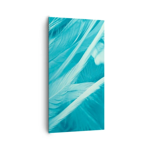 Canvastavla - Bild på duk - Drunkna i dun - 65x120 cm