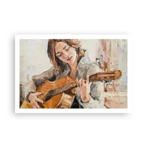 Affisch - Konsert för gitarr och en flickas hjärta - 91x61 cm