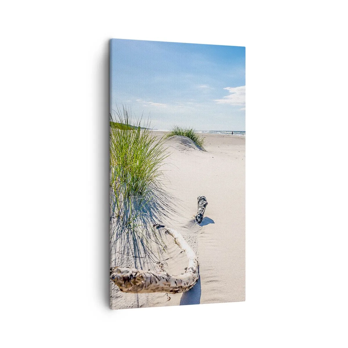 Canvastavla - Bild på duk - Vackrast? Östersjöstrand - 45x80 cm