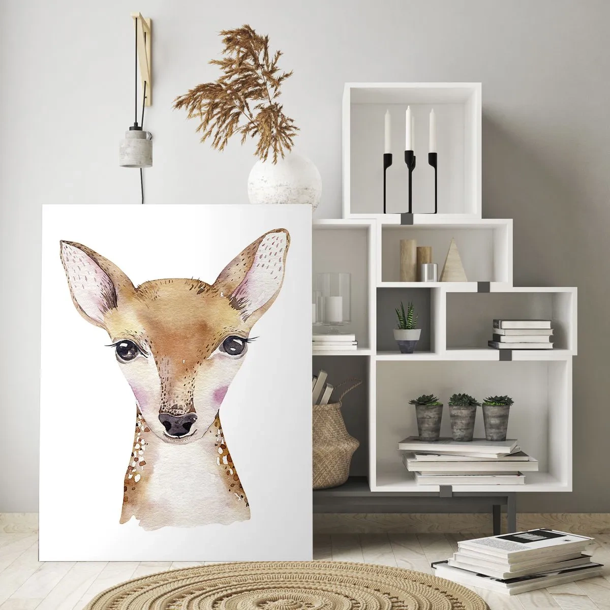 Glastavla - Bild på glas - Oskuldens natur - 80x120 cm