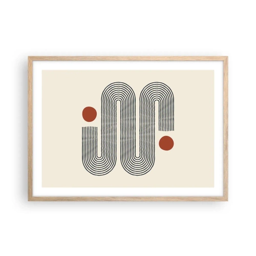 Affisch i ram av ljusek - från början till slutet - 70x50 cm