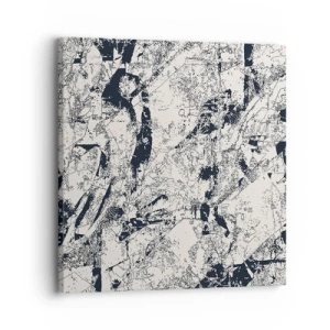 Canvastavla - Bild på duk - Motsatsernas interpenetration - 30x30 cm