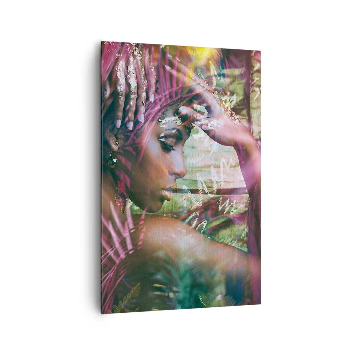 Canvastavla - Bild på duk - Moder Naturen i djungeln - 80x120 cm