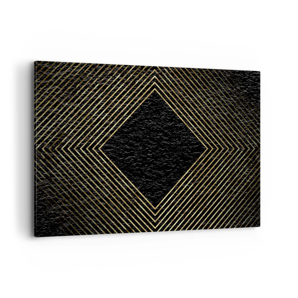 Canvastavla - Bild på duk - Geometri i glamourstil - 120x80 cm