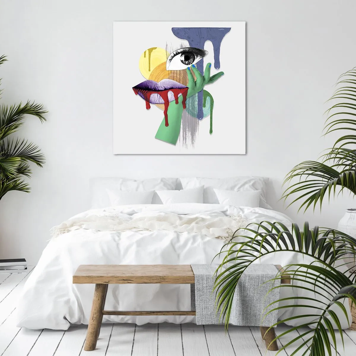 Canvastavla - Bild på duk - Rekonstruerad porträtt - 70x70 cm