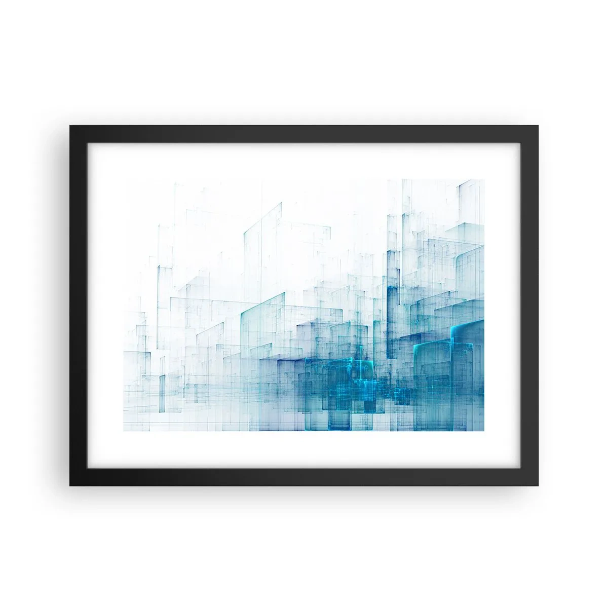 Affisch i svart ram - Hur utrymmet blev till - 40x30 cm