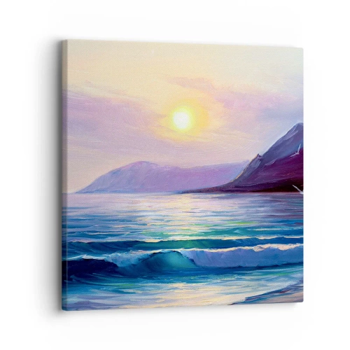 Canvastavla - Bild på duk - Vattnets och luftens kristall - 30x30 cm
