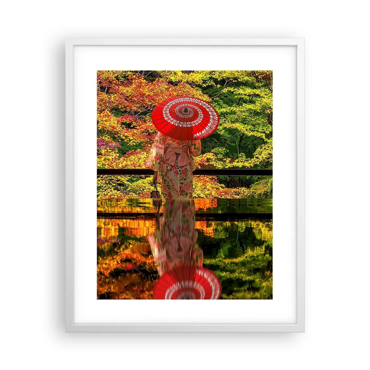 Affisch i vit ram - I naturens tempel - 40x50 cm