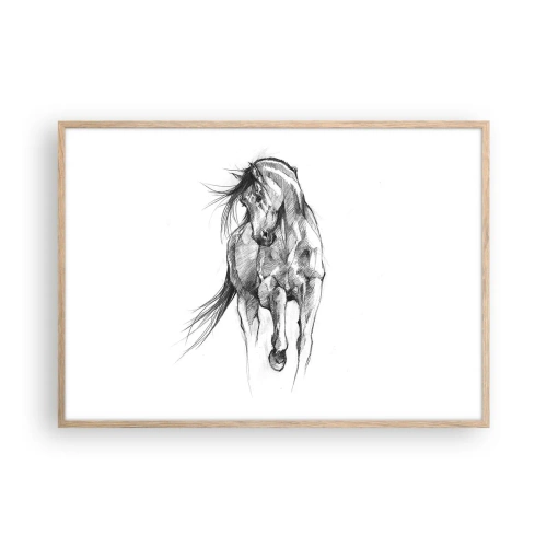 Affisch i ram av ljusek - Elegant trav - 100x70 cm