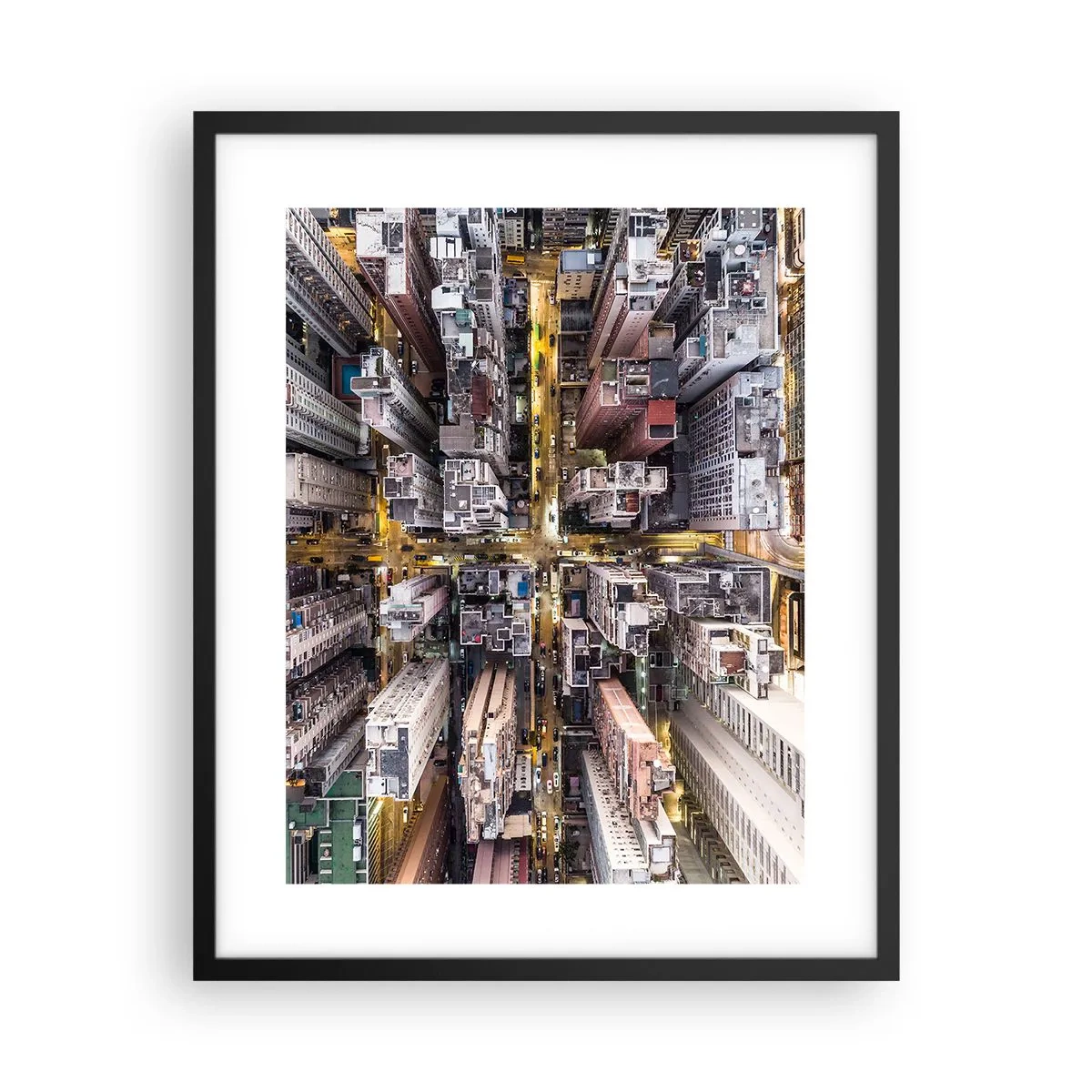 Affisch i svart ram - Hälsningar från Hongkong - 40x50 cm