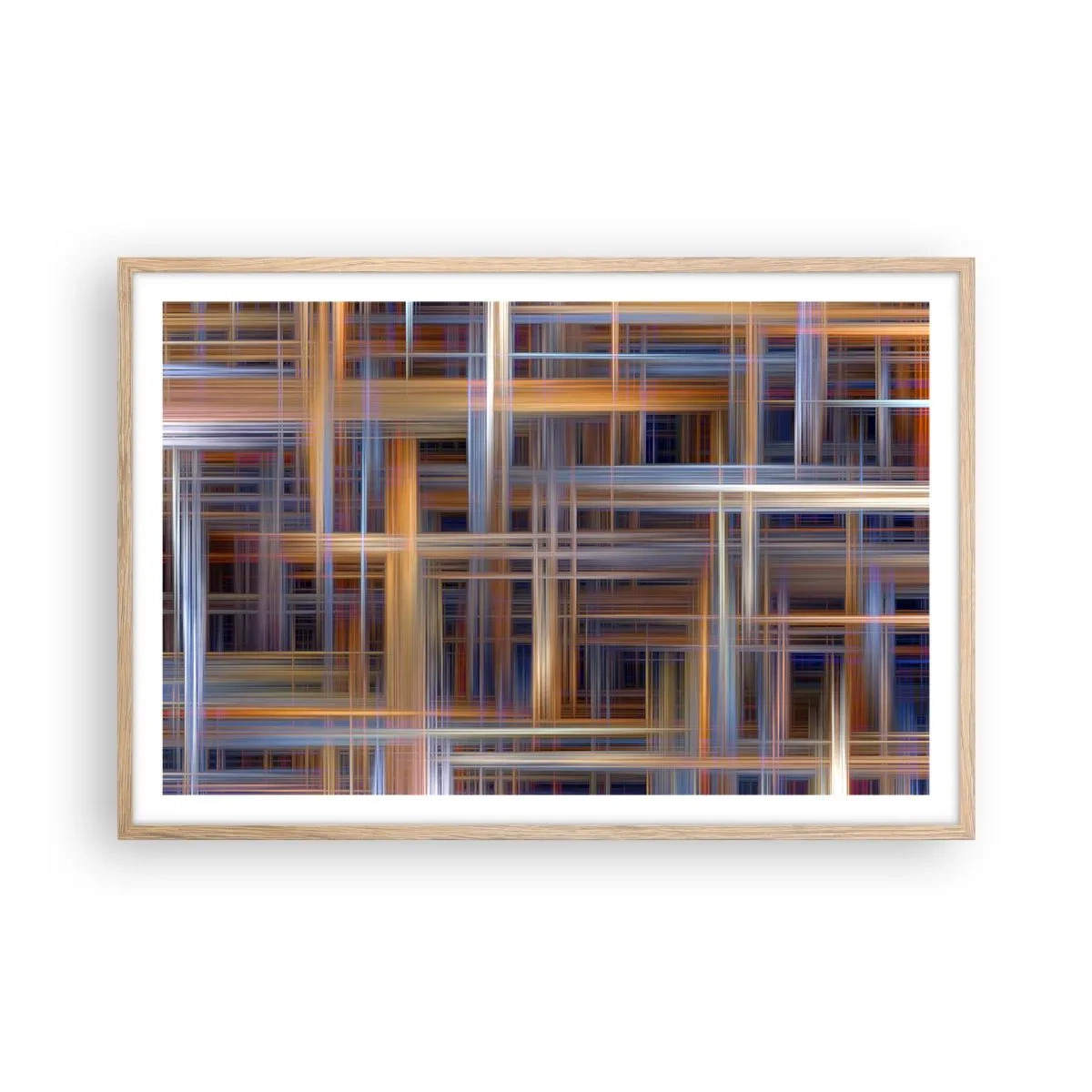 Affisch i ram av ljusek - Vävd av ljus - 91x61 cm