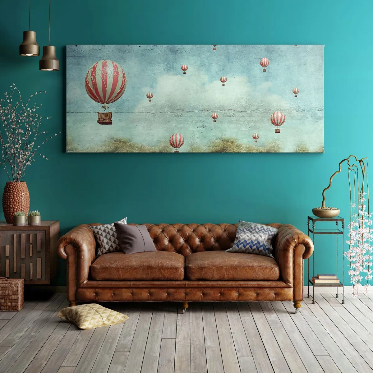 Canvastavla - Bild på duk - Fria från livets buller - 120x50 cm