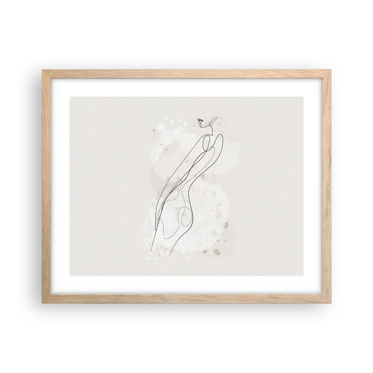 Affisch i ram av ljusek - Blicken går vilse - 50x40 cm