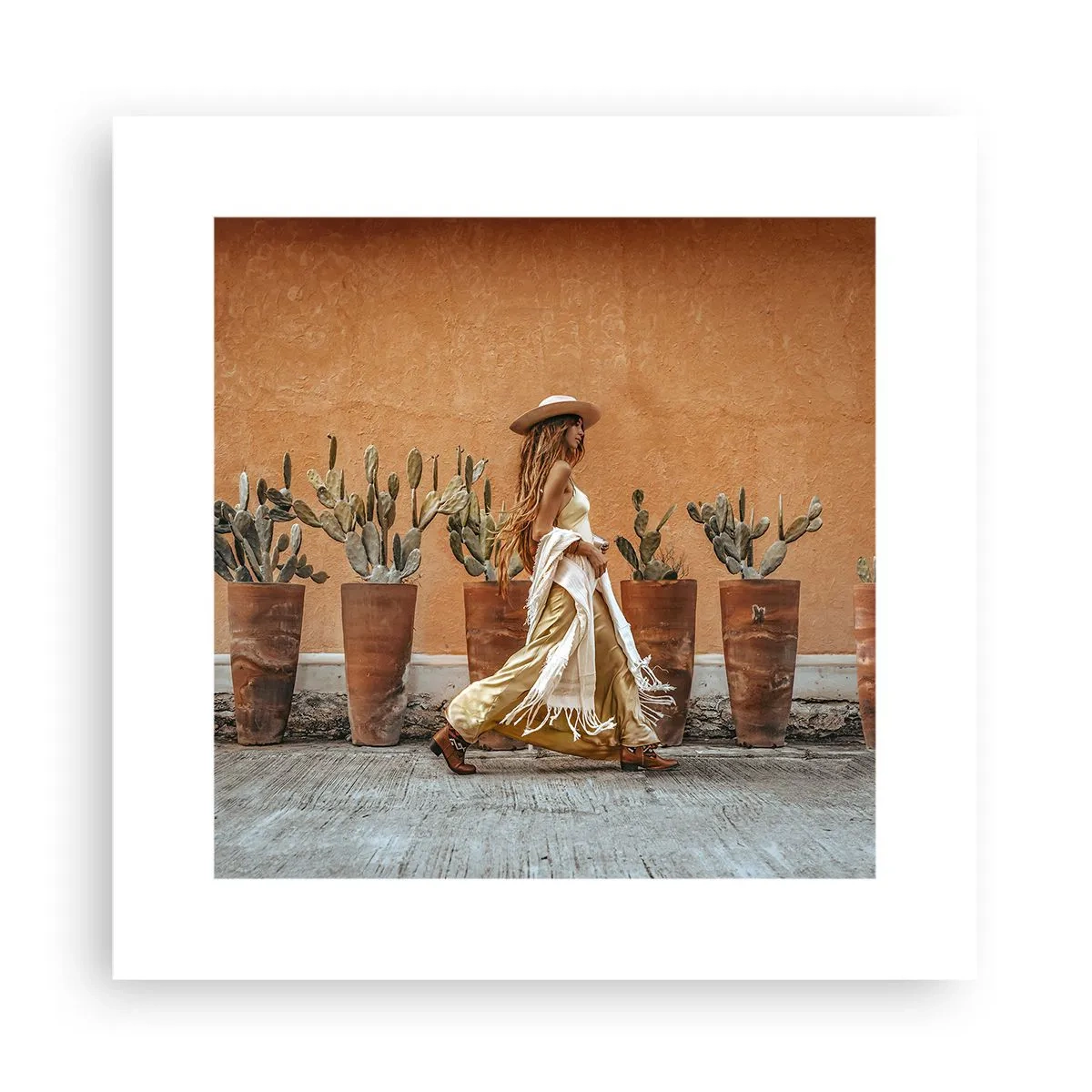 Affisch - I hippiestil - 30x30 cm