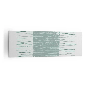 Canvastavla - Bild på duk - Marin abstraktion - 160x50 cm