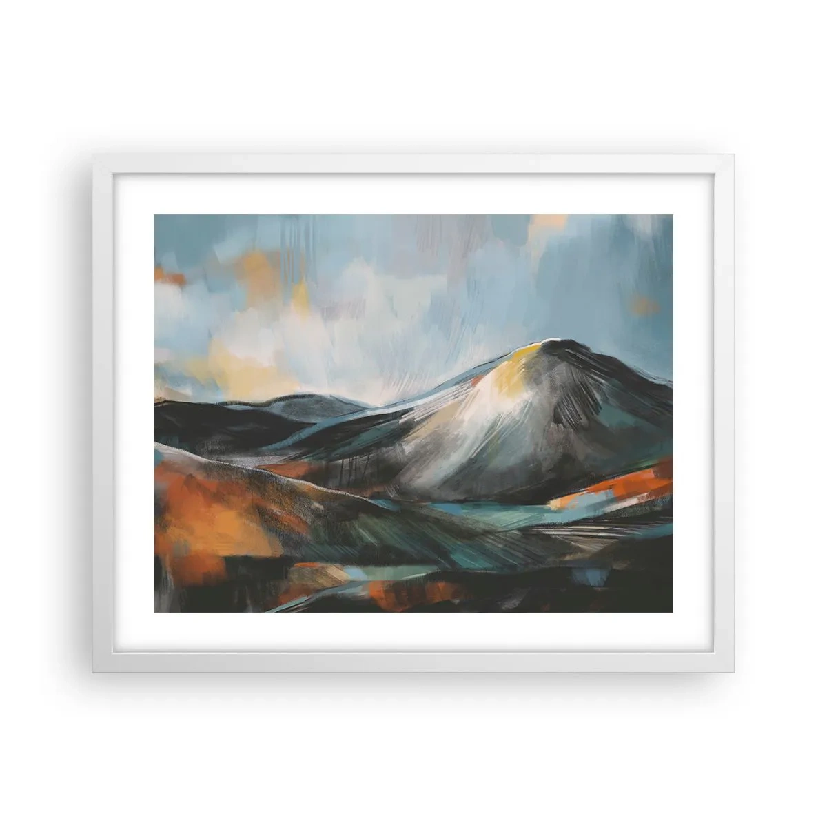 Affisch i vit ram - Råa och vackra - 50x40 cm