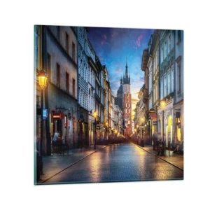 Glastavla - Bild på glas - Krakows charm - 30x30 cm