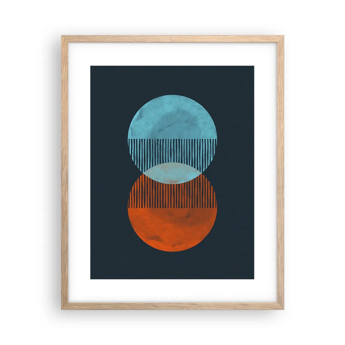 Affisch i ram av ljusek - Astronomisk fantasi - 40x50 cm