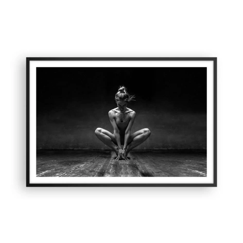 Affisch i svart ram - Koncentrerad dansenergi - 91x61 cm