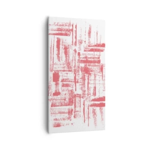 Canvastavla - Bild på duk - Röd stad - 55x100 cm