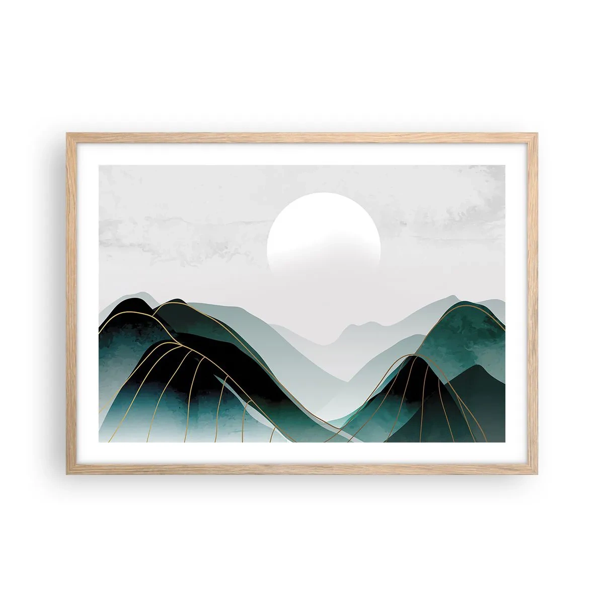 Affisch i ram av ljusek - I fullt majestät - 70x50 cm