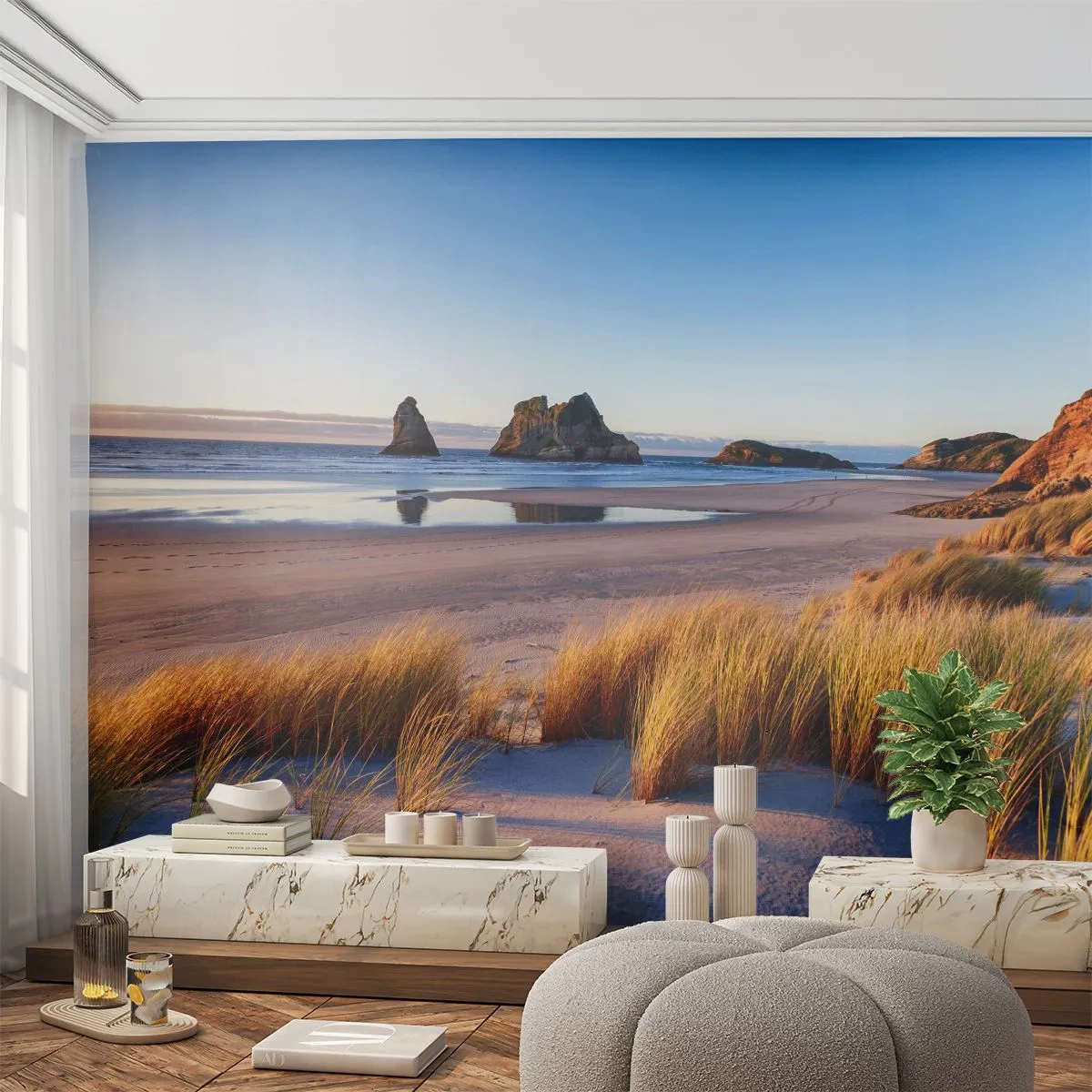 Fototapet Premium Sand - För fredssökare - Sanddyner, Strand, Natur - 100x70 cm