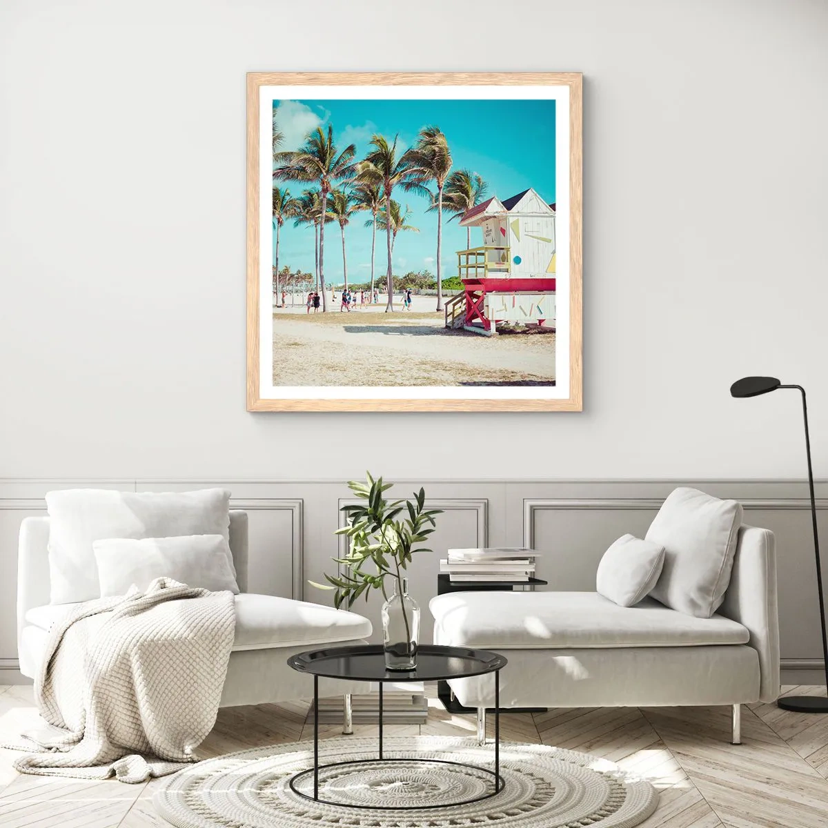 Affisch i ram av ljusek - En vacker dag framför dig - 40x40 cm