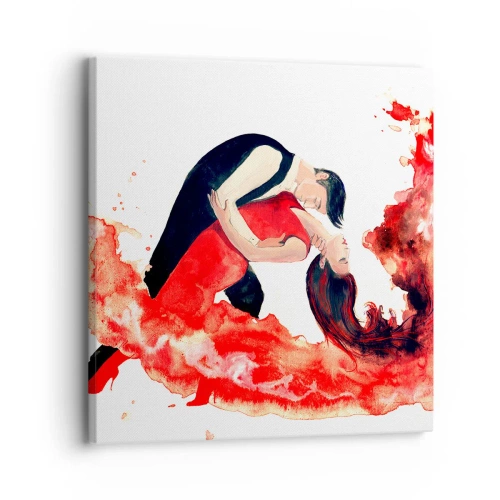 Canvastavla - Bild på duk - Tango - den sensuella vågen - 30x30 cm