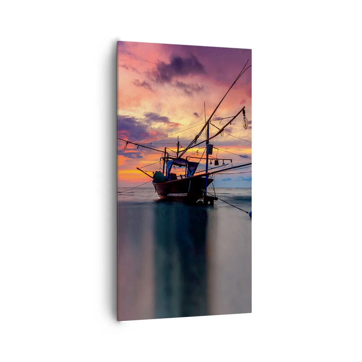 Canvastavla - Bild på duk - Exotisk kväll - 65x120 cm