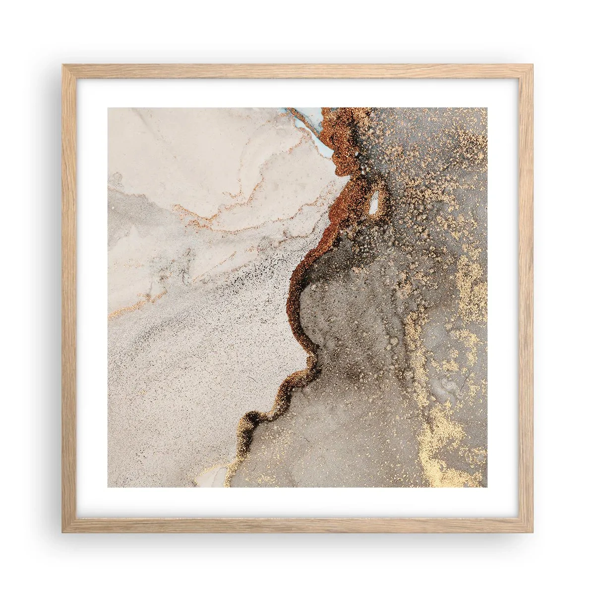 Affisch i ram av ljusek - På färgernas gräns - 50x50 cm