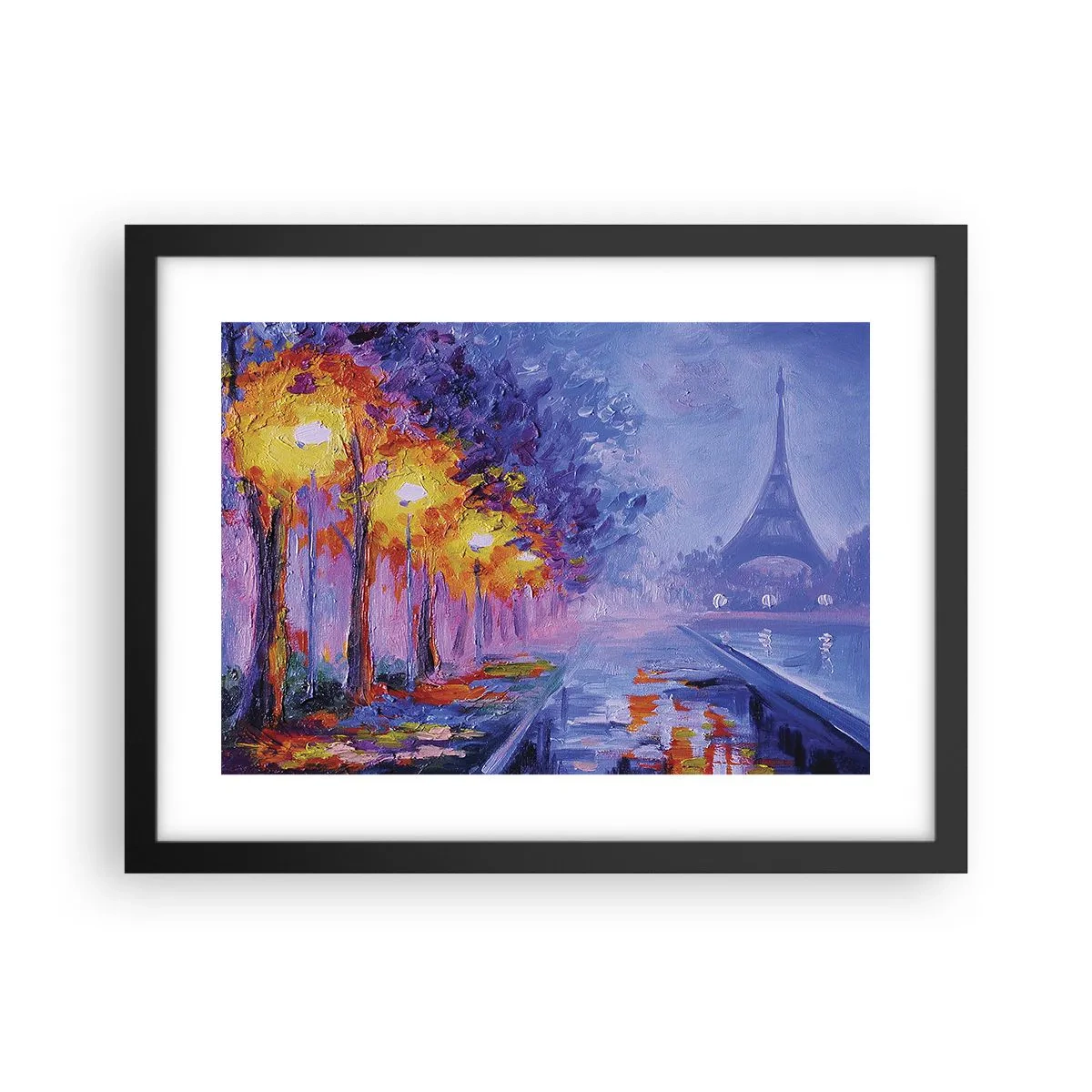 Affisch i svart ram - Drömpromenad - 40x30 cm
