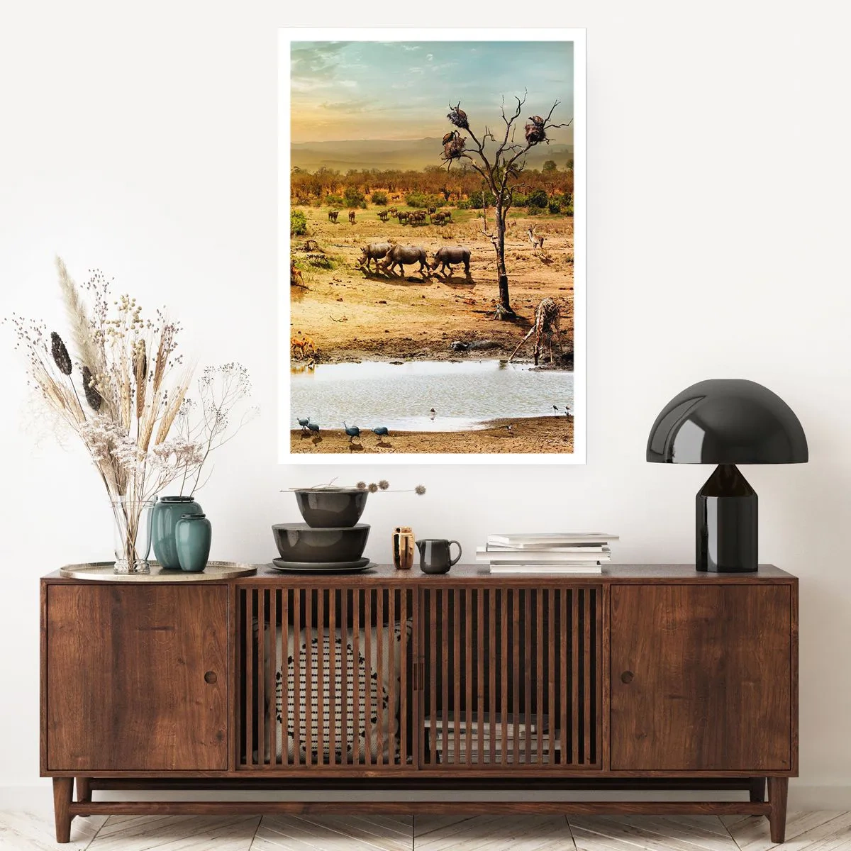 Affisch - "Det mynnade en flod från Eden…" - 70x100 cm