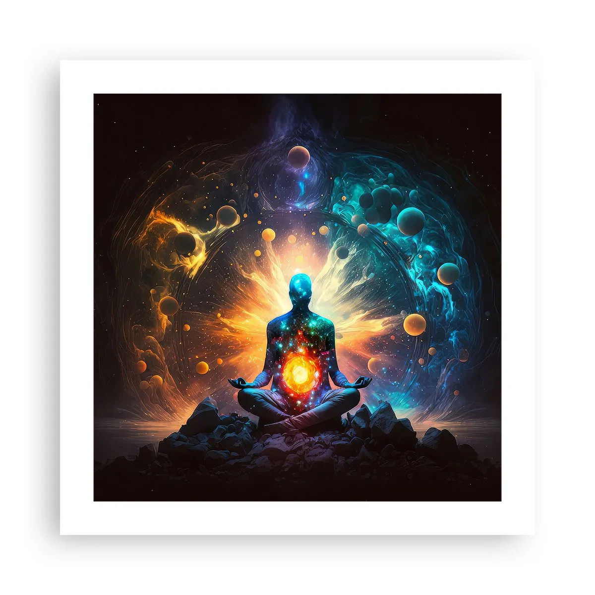 Affisch - Kosmisk stillhet - 50x50 cm