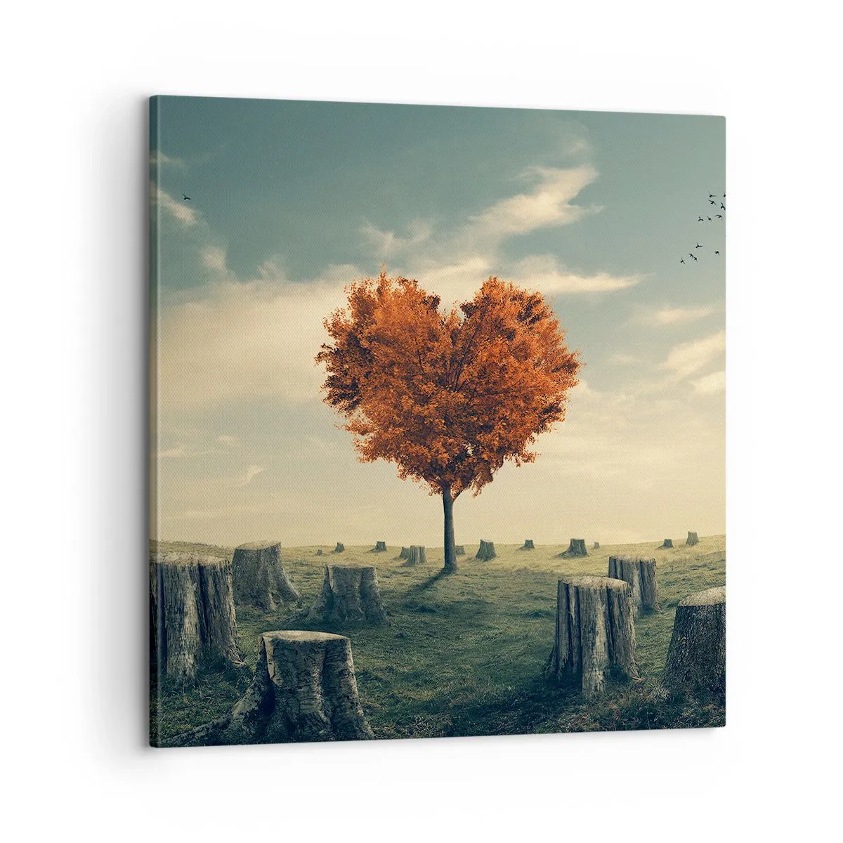 Canvastavla - Bild på duk - Det finns fortfarande hopp - 60x60 cm