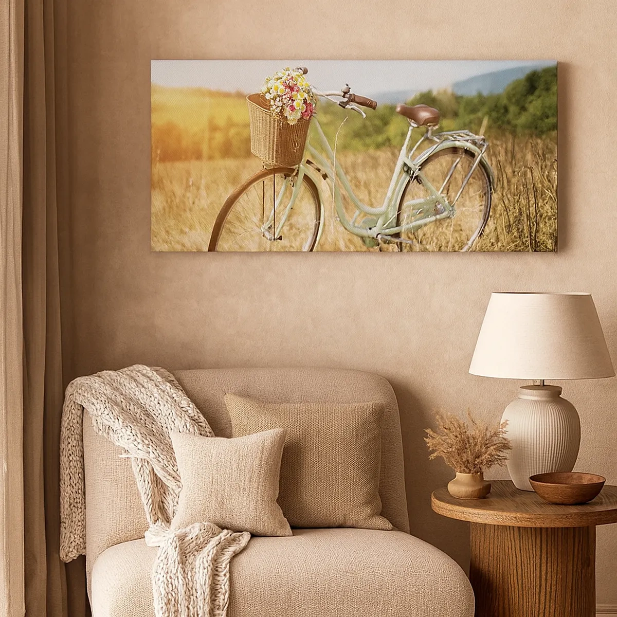 Canvastavla - Bild på duk - Jag stannar här en stund - 30x30 cm