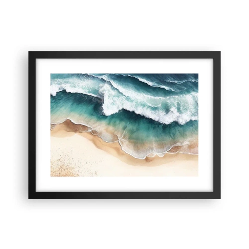 Affisch i svart ram - Ett evigt möte - 40x30 cm