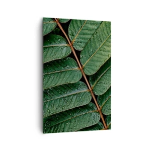 Canvastavla - Bild på duk - I den gröna rytmen - 80x120 cm