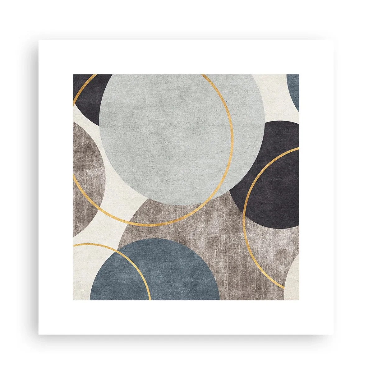 Affisch - Cirkel efter cirkel - 30x30 cm