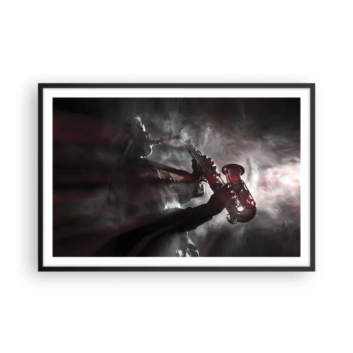 Affisch i svart ram - I jazzens ångor - 91x61 cm